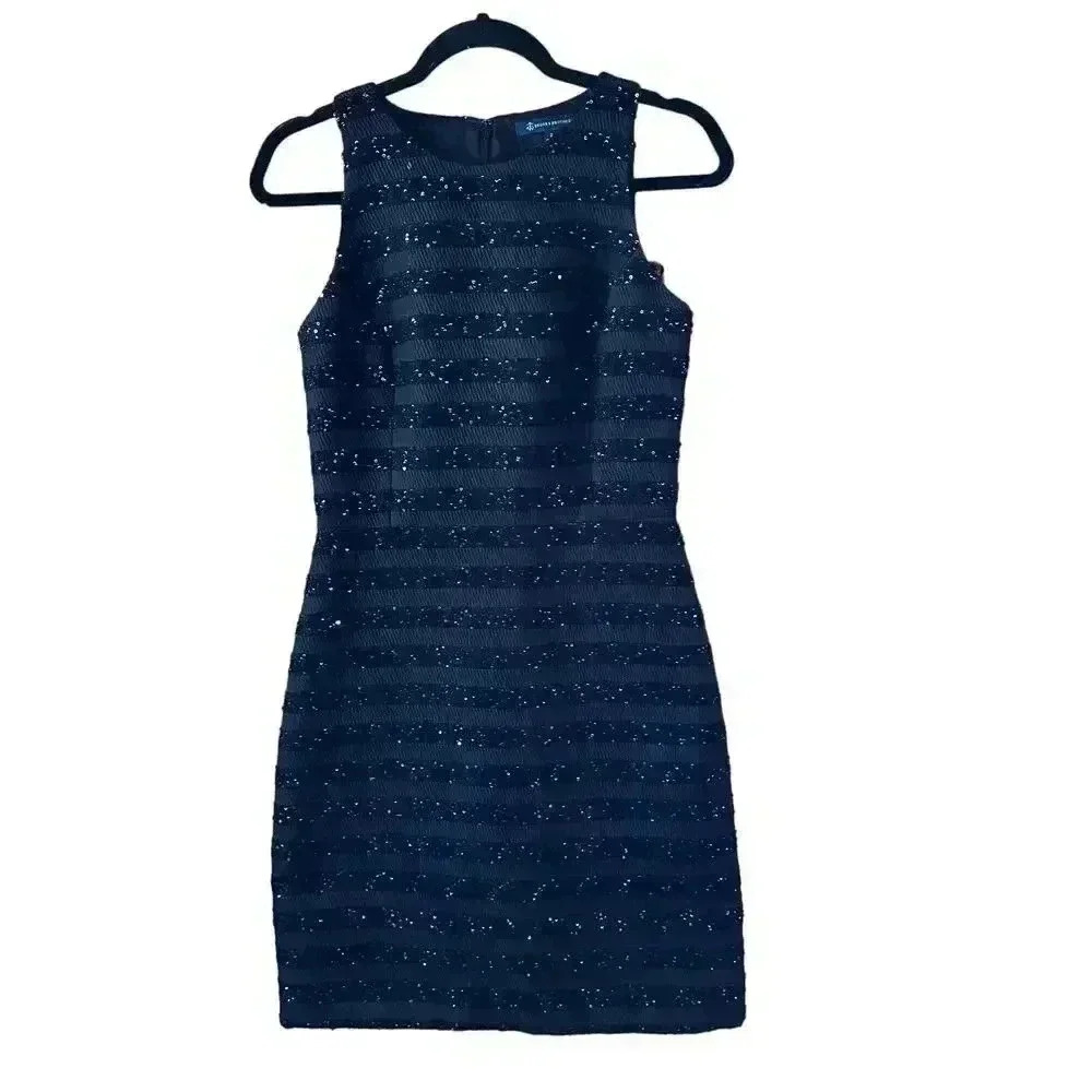 Brooks Brothers Navy Blue Midi Dress